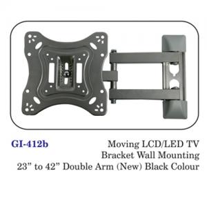 Moving Lcd / Led Tv Bracket Wall Mounting 23" To 42" Double Arm (new) Black Colour