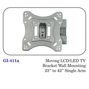 Moving Lcd / Led Tv Bracket Wall Mounting 23" To 42" Single Arm