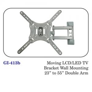 Moving Lcd / Led Tv Bracket Wall Mounting 23" To 55" Double Arm