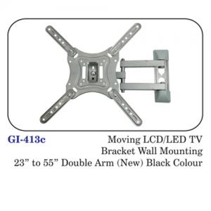 Moving Lcd / Led Tv Bracket Wall Mounting 23" To 55" Double Arm (new) Black Colour