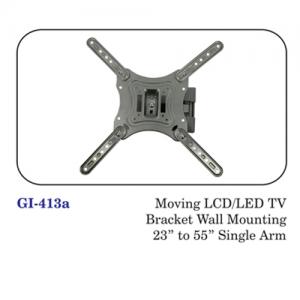 Moving Lcd / Led Tv Bracket Wall Mounting 23" To 55" Single Arm