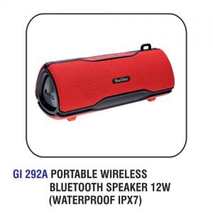 Portable Wireless Bluetooth Speaker 12 Watts  (Waterproof Ipx 7)