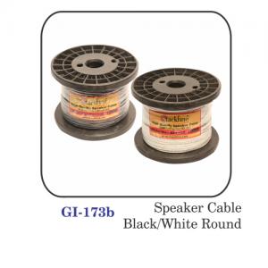 Speaker Cable Black / White Round