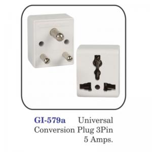 Universal Conversion Plug 3pin 5 Amps.