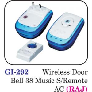 Wireless Door Bell 38 Music S / Remote Ac (raj)