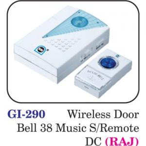 Wireless Door Bell 38 Music S / Remote Dc (raj)