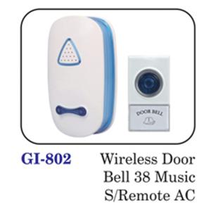 Wireless Doorbell 38 Music S / Remote Ac