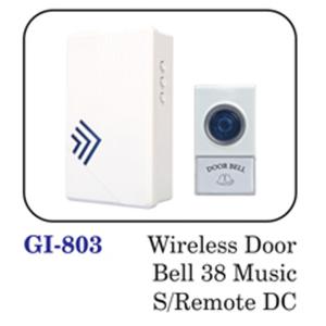 Wireless Doorbell 38 Music S / Remote Dc